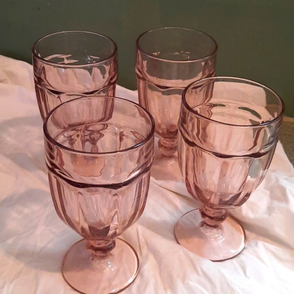 Amythyst vintage Glasses Duratuff goblets drinkware set of 4 - Picture 3 of 5